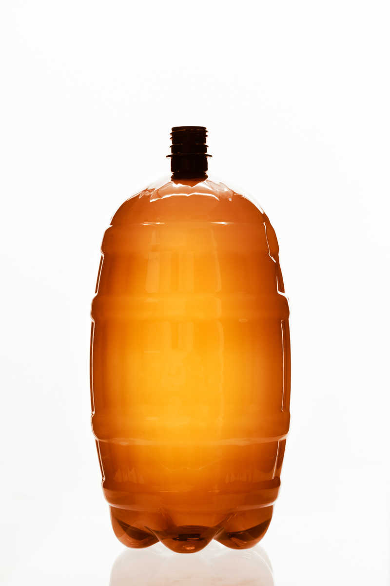 Бутылка 3 л. "Бочка" коричневая